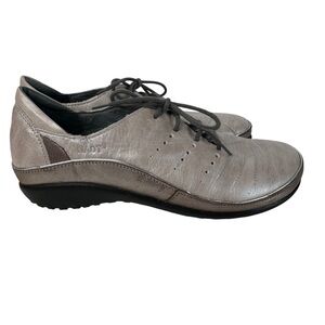 Naot Minimalist Kumara Gray Lace Up Comfort Walking Shoes Travel Sneaker EU 37